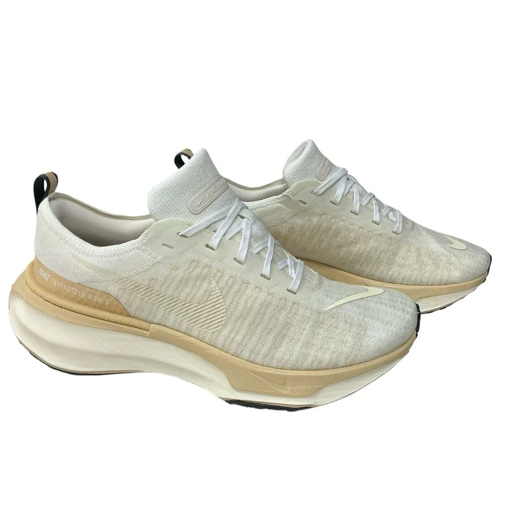 Nike ZoomX Invincible Run FK 3 White Sail Beige DR2615-106 Mens Size 10 With Def